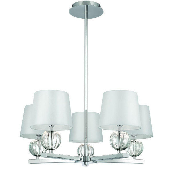 World Imports Speranza Collection 5-Light Chrome Ceiling Pendant WI19523W